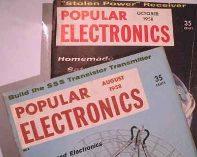 Ads in 1958 Popular Electronics