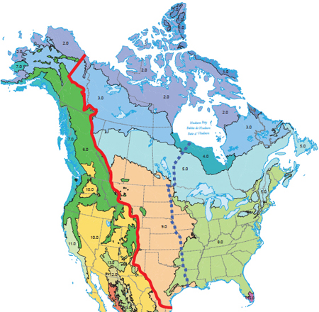North America map