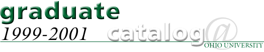 1999-2001 Graduate Catalog - Ohio University