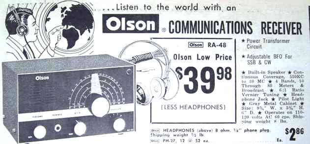 1968 Olson ad for the RA-48 (43k)