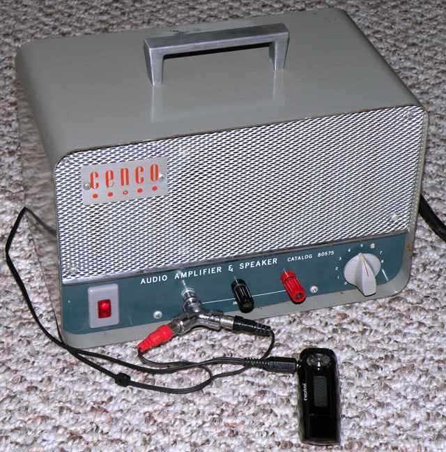 Cenco audio amplifier/ speaker