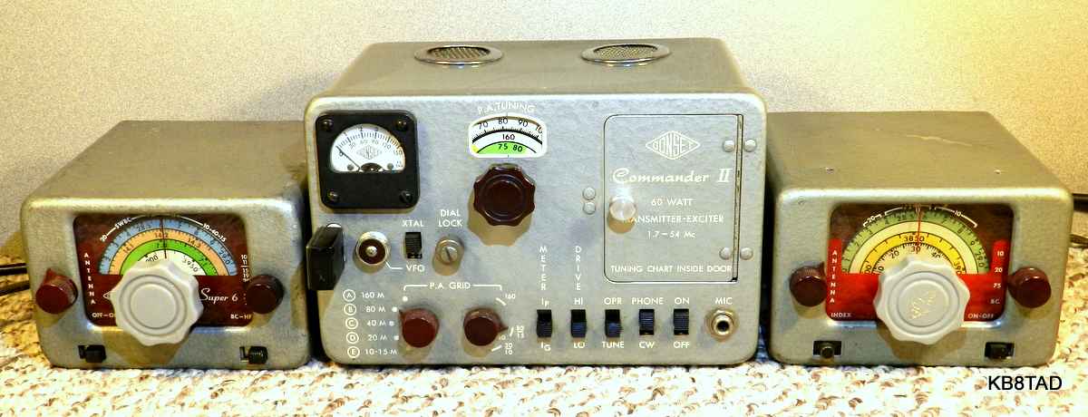 Gonset Super Six with Heathkit EF-1 power supply and car radio