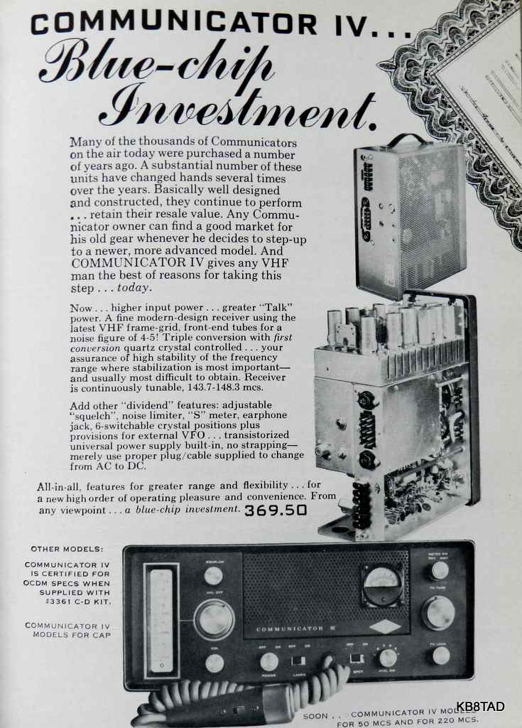 Gonset Communicator 4 ad 1961