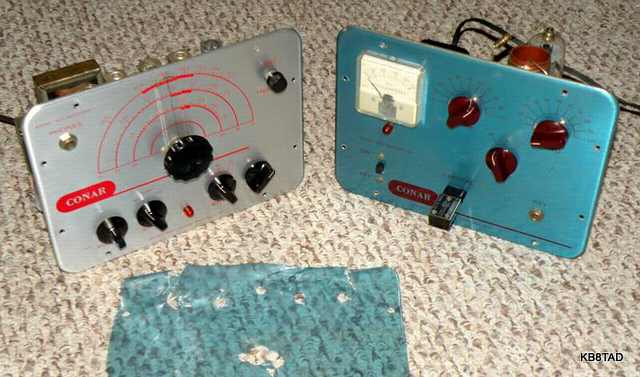 Conar transmitter and receiver blue vinyl