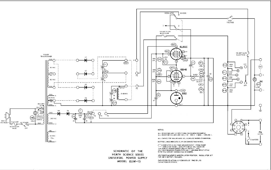 Vacuum Tube Variable High Voltage power supply info.