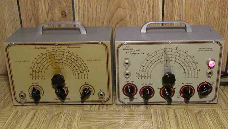 Heathkit Models G-1 and SG-6 Signal generators.