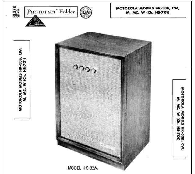 Motorola HS-701 audio amp