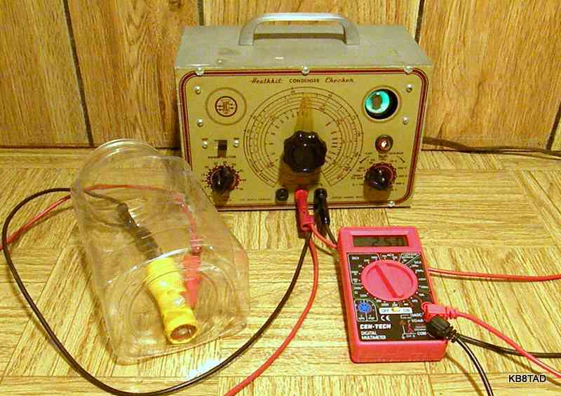 Heathkit C-1 capacitor tester.