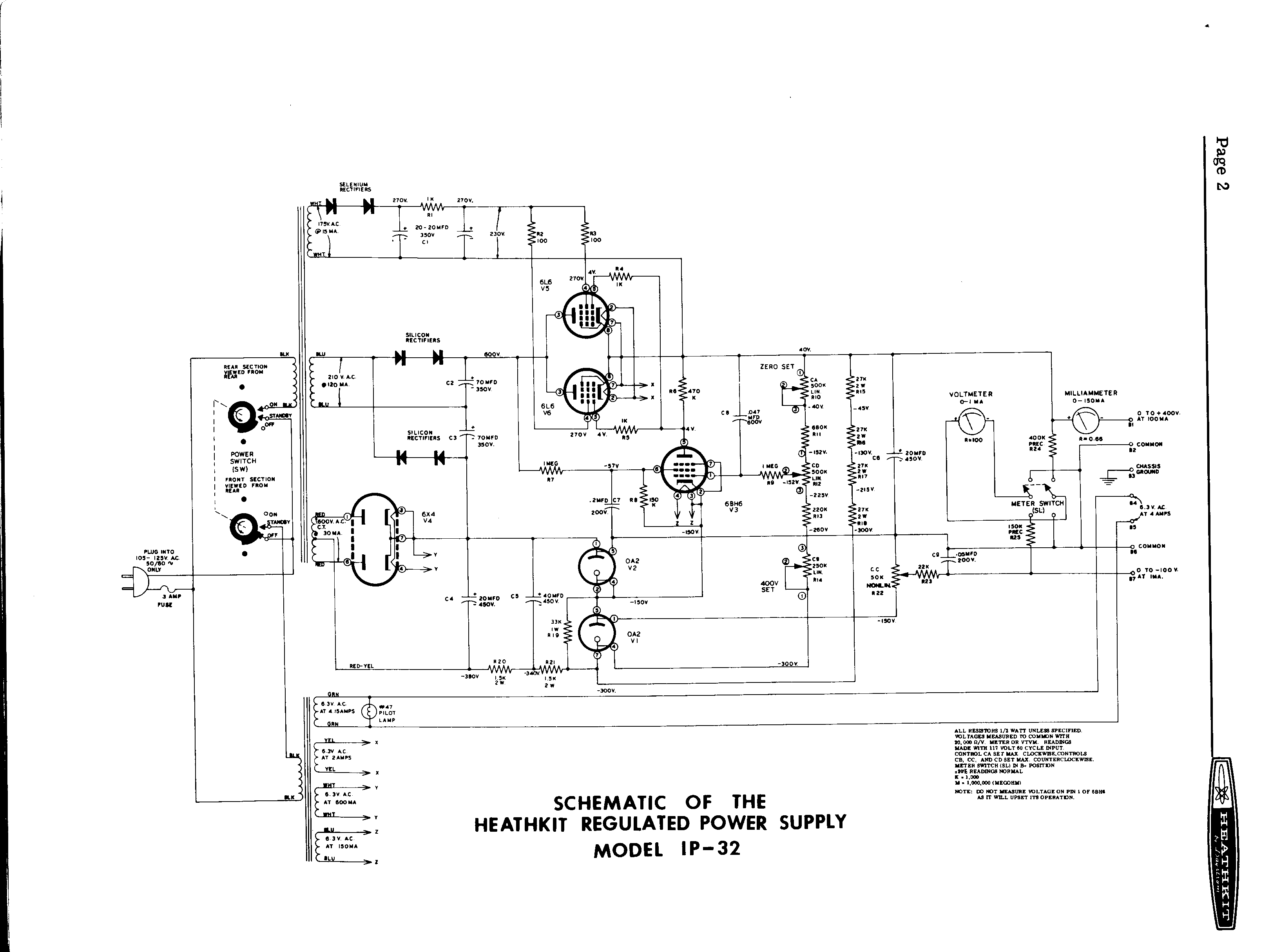 Vacuum Tube Variable High Voltage power supply info.