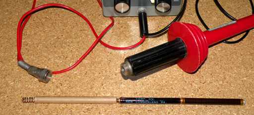 Heathkit high voltage probe showing resistor