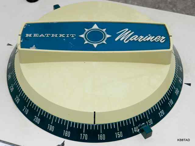Heathkit MR-18 direction finder antenna and compass rose 