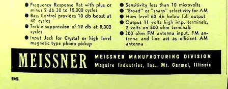 Meissner 9-1091-C tuner Ad