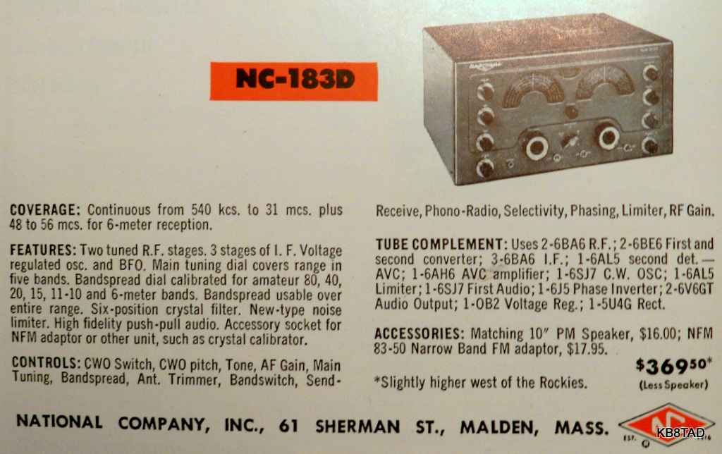 National NC-183D ad