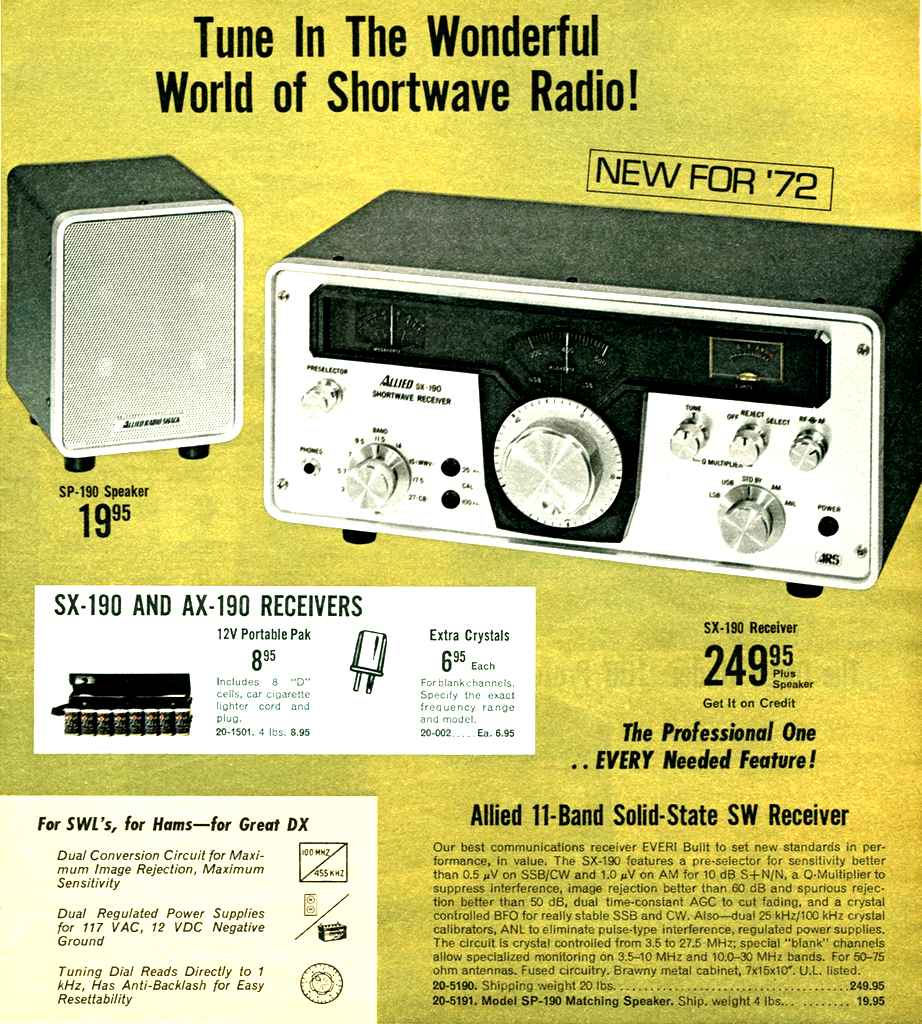 Allied SX-190 catalog ad