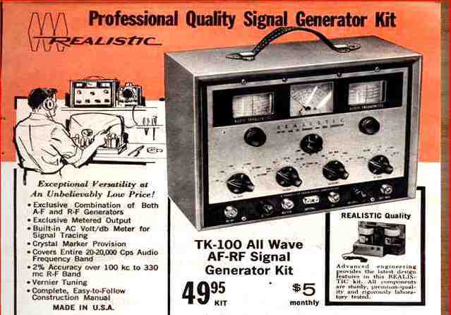 >Radio Shack TK-100 advertisement 